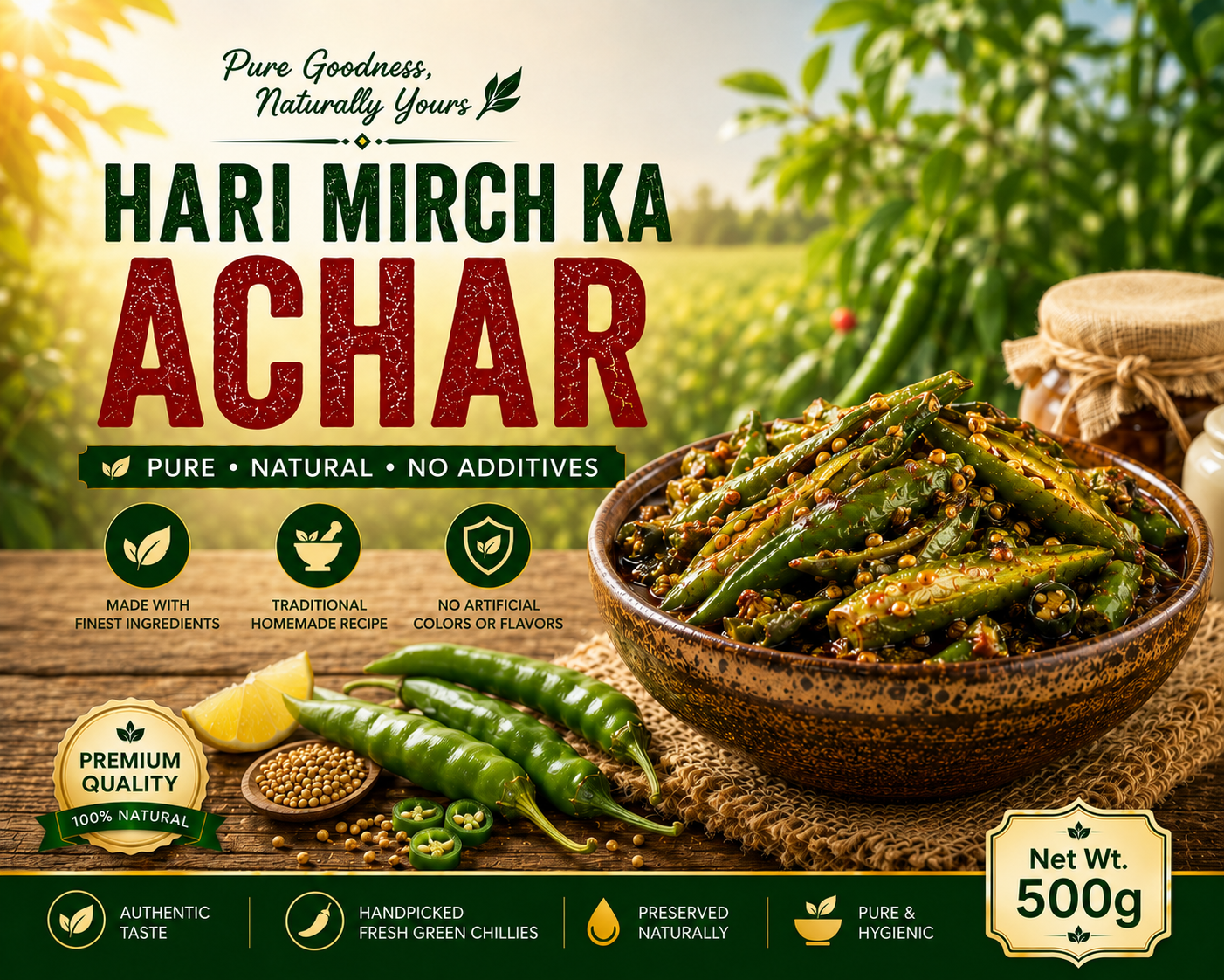 Green Chilli Pickle